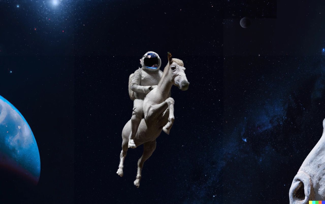 Mit KI generiertes Bild eines Astronauten