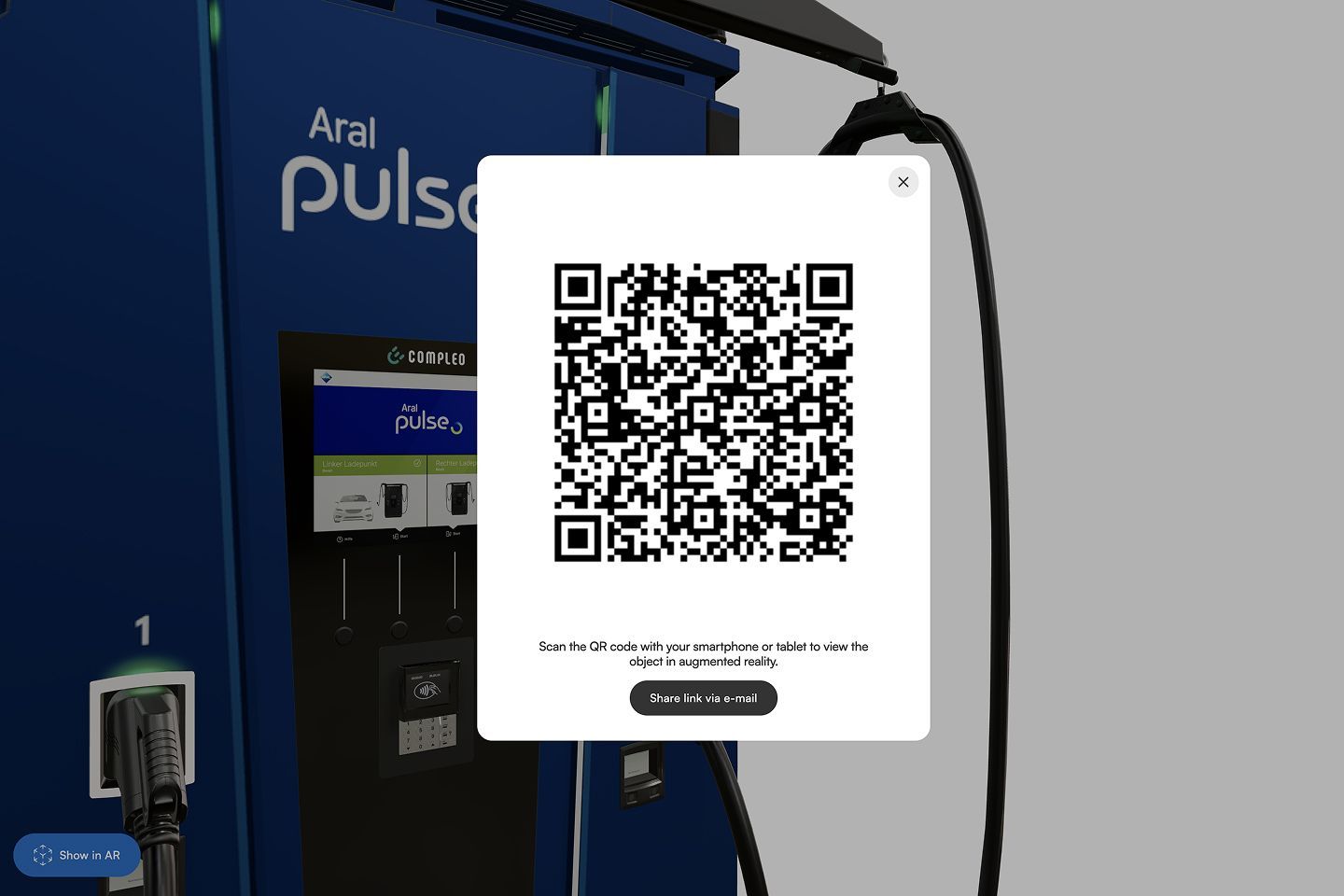 QR code to use AR