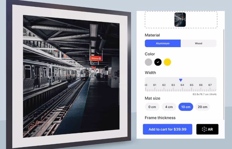 Augmented Reality Bilderrahmen