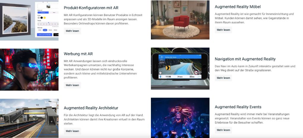AR Guide Beispiele